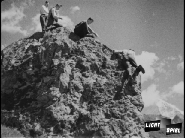 Gefährliches Abseilen zur Suone...